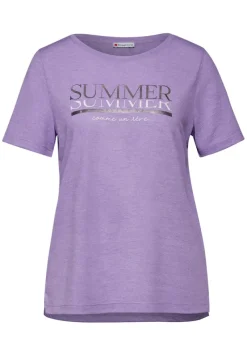 Street One Shirts*T-Shirt mit Wording smell of lavender