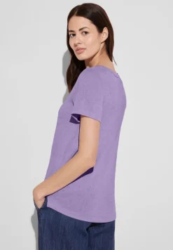 Street One Shirts*T-Shirt mit Wording smell of lavender