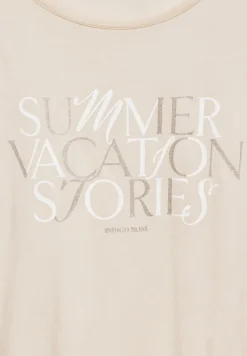 Street One Shirts*T-Shirt mit Wording smooth sand beige