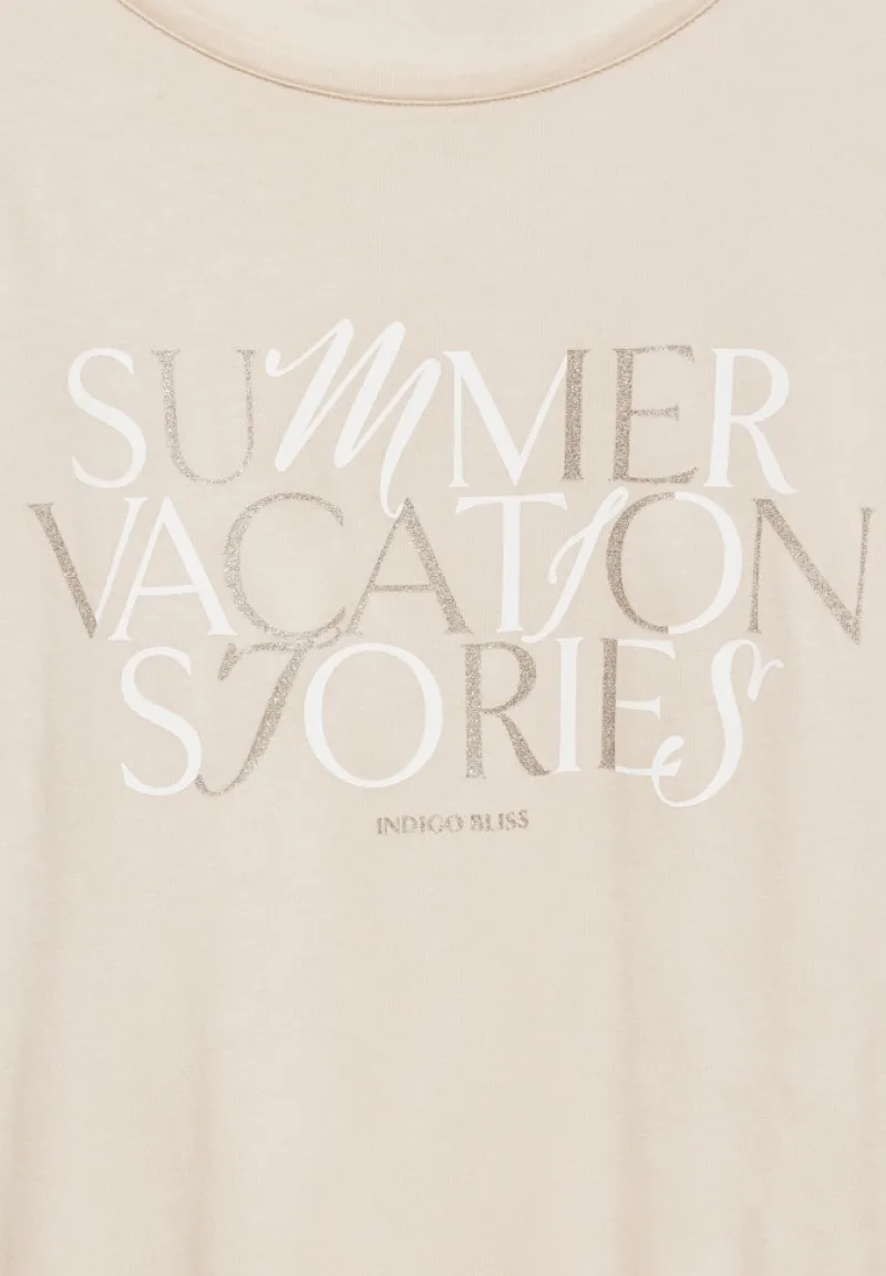 Street One Shirts*T-Shirt mit Wording smooth sand beige