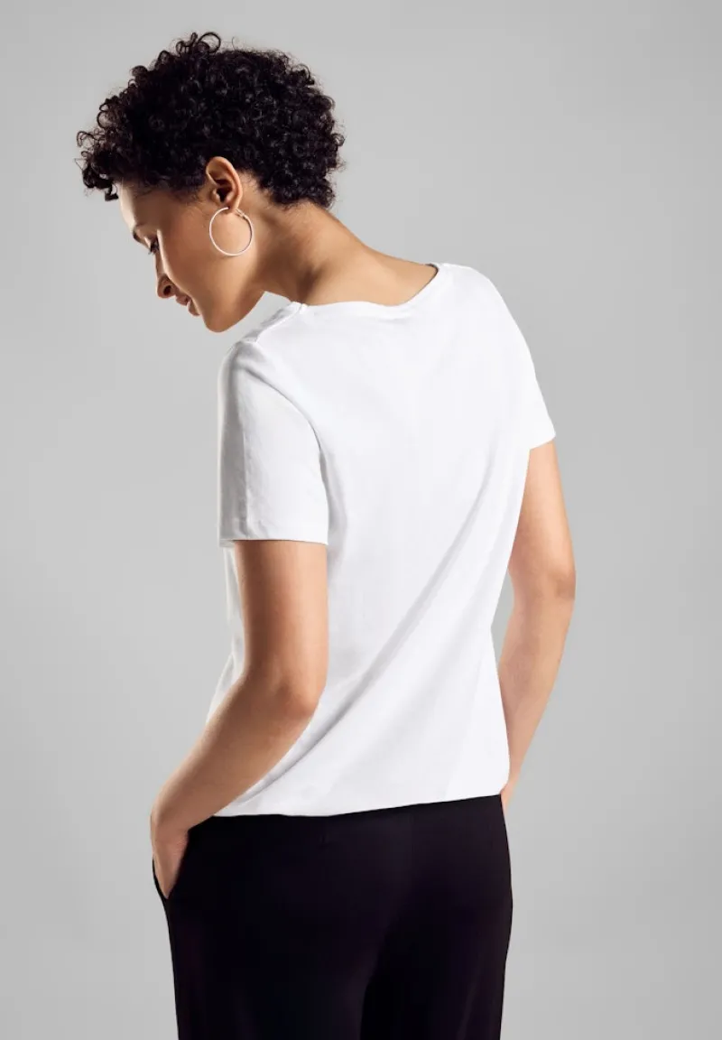 Street One Shirts*T-Shirt mit Wording white