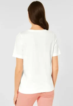 Street One Shirts*T-Shirt mit Wordingprint off white