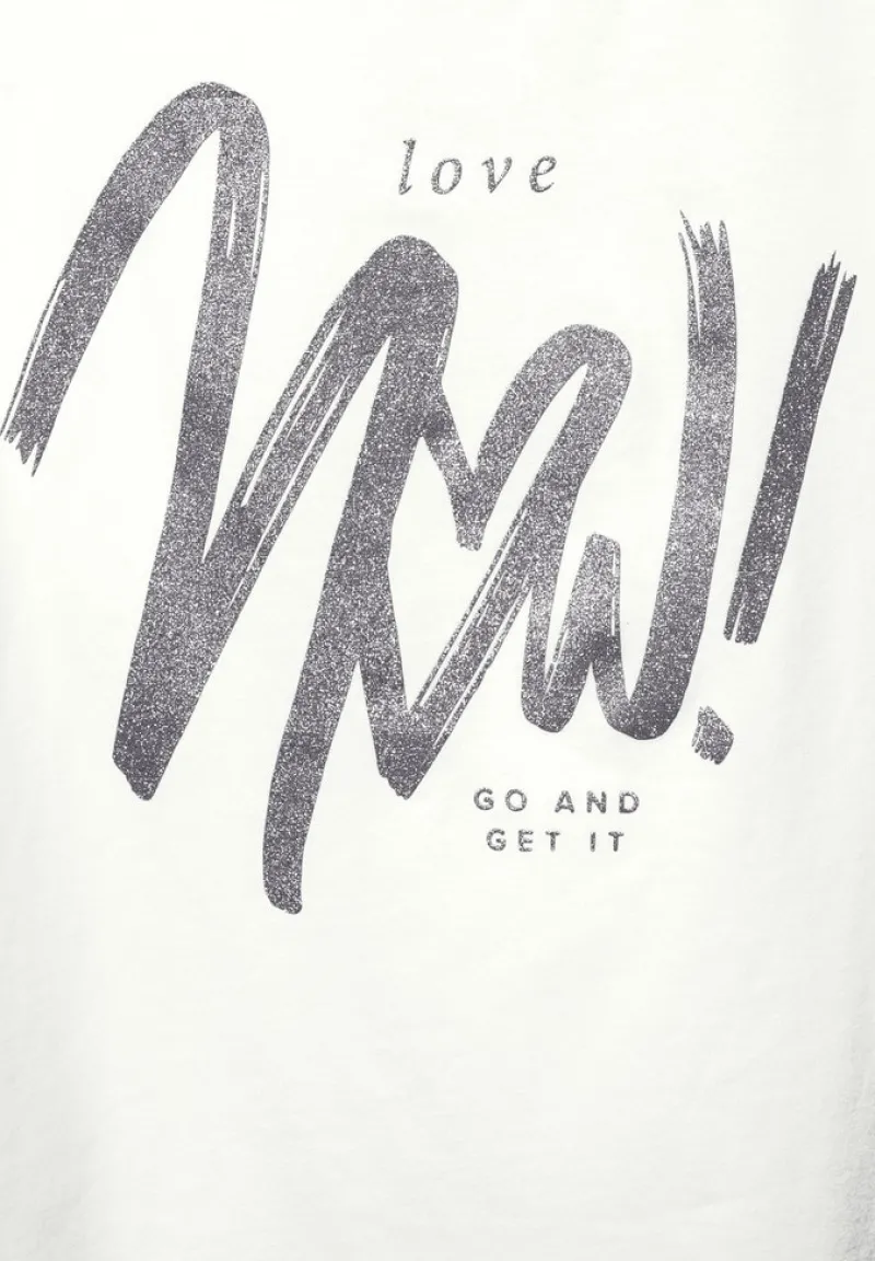 Street One Shirts*T-Shirt mit Wordingprint off white