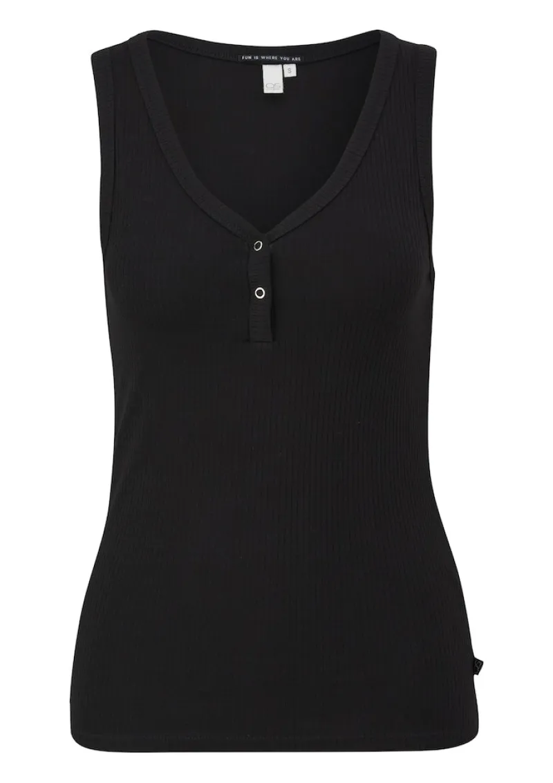 QS Shirts*T-Shirt Schwarz