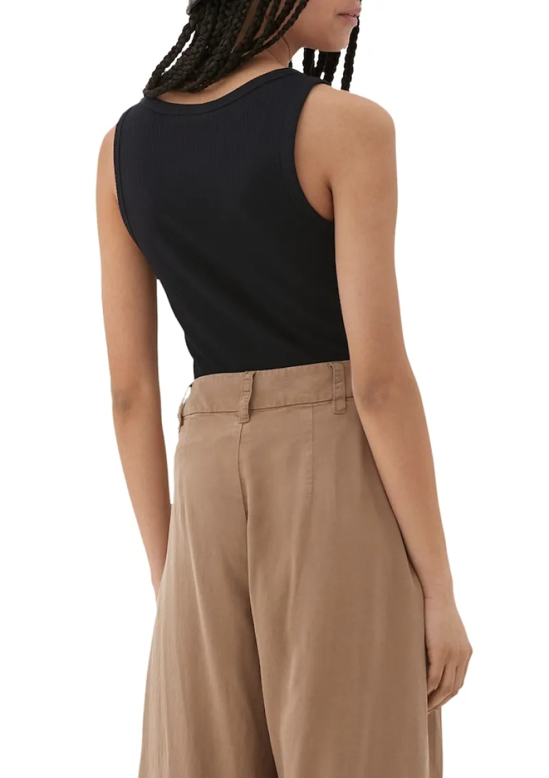 QS Shirts*T-Shirt Schwarz