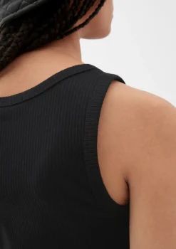 QS Shirts*T-Shirt Schwarz