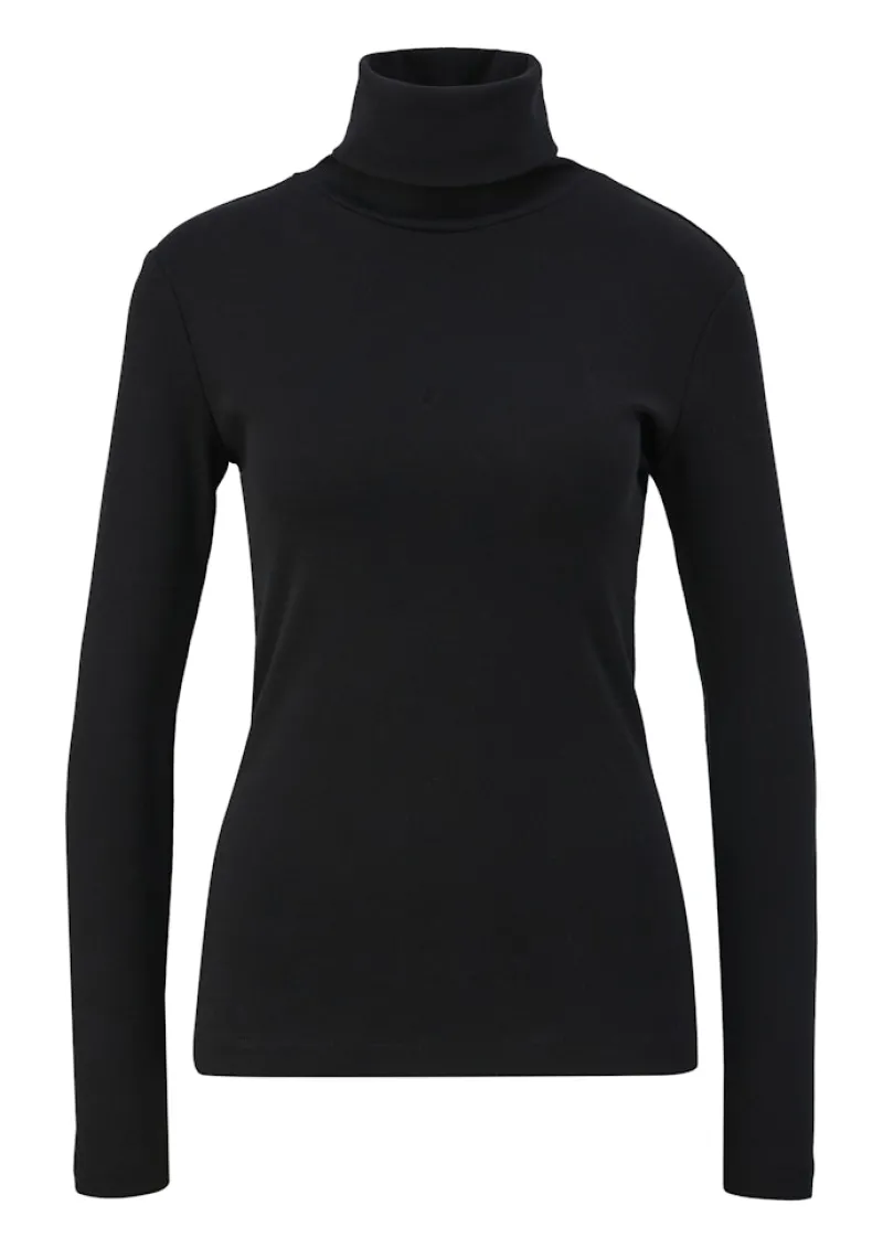 QS Shirts*T-Shirt Schwarz