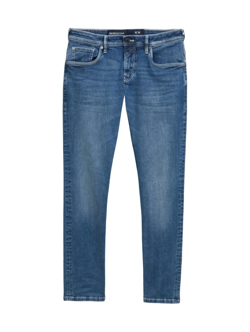 Tom Tailor Denim Jeans*TTAEDAN STRAIGHT Jeans mit Stretch used mid stone blue denim