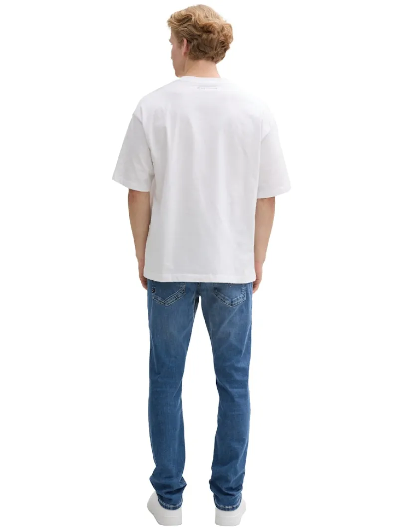 Tom Tailor Denim Jeans*TTAEDAN STRAIGHT Jeans mit Stretch used mid stone blue denim