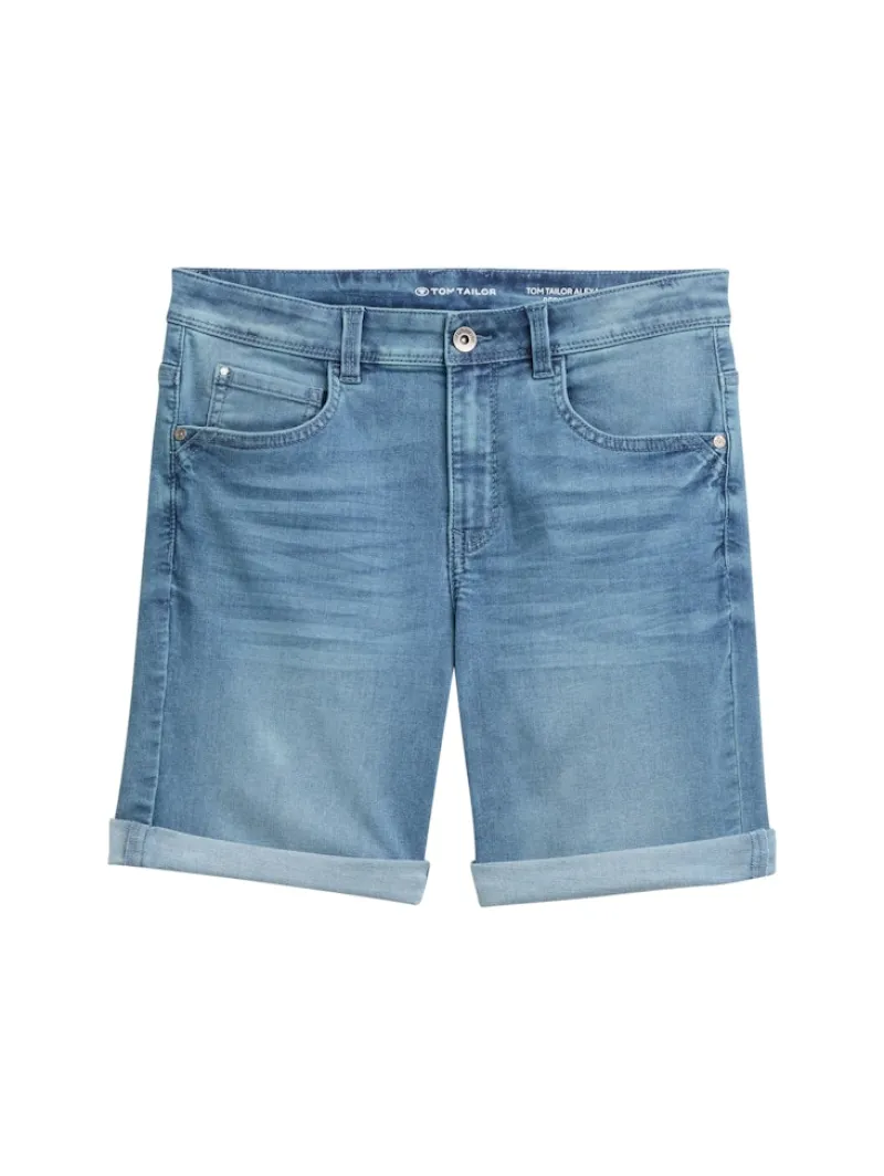 Tom Tailor Shorts*TTALEXA SLIM BERMUDA Jeans Shorts light stone wash denim