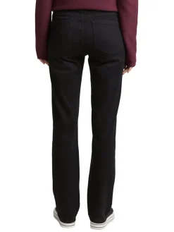 Tom Tailor Jeans*TTELVA STRAIGHT High Waist Jeans Black Denim