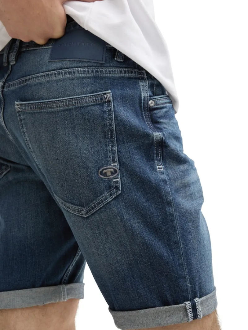 Tom Tailor Shorts|Big Boys*TTJOSH REGULAR SLIM Jeans Shorts used dark stone blue denim