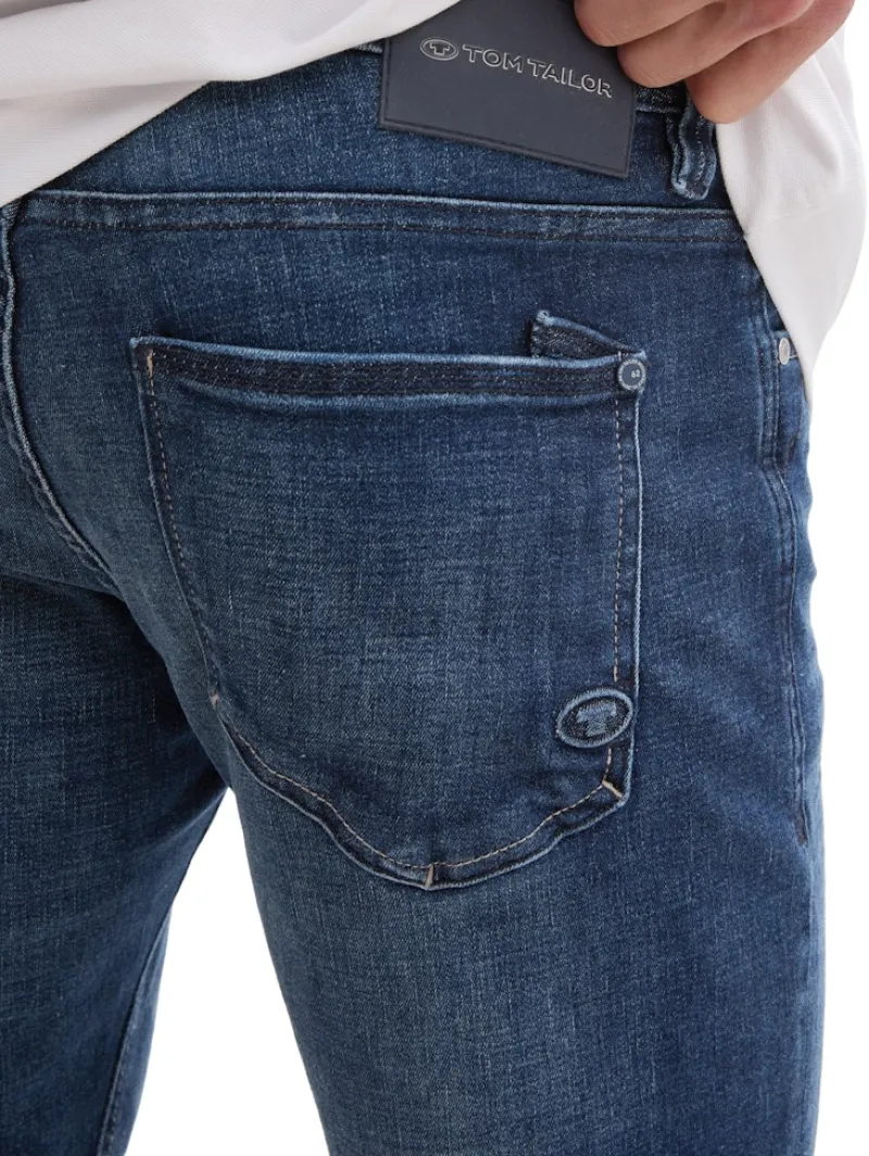 Tom Tailor Jeans*TTJOSH REGULAR SLIM Jeans used dark stone blue denim