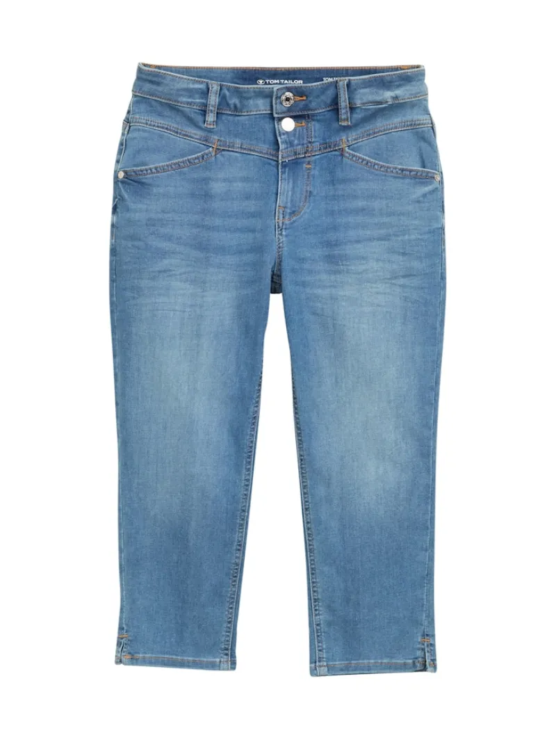 Tom Tailor Shorts*TTKATE SLIM CAPRI Jeans light stone wash denim