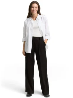 Tom Tailor Hosen*TTLEA WIDE Hose mit Glitzer-Effekt pinstripe with lurex