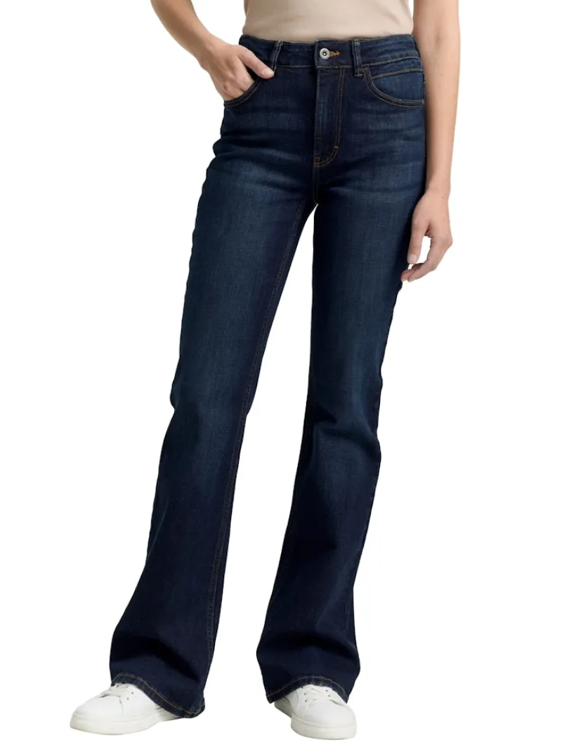 Tom Tailor Jeans*TTSTELLA BOOTCUT Jeans mit Stretch Dark Blue Denim