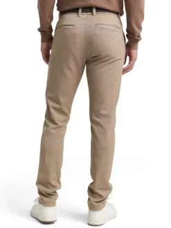 Tom Tailor Hosen|Big Boys*TTTRAVIS SLIM Chino Hose mit Gürtel beige brown zig zag structure