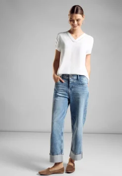 Street One Blusen*Tunika Bluse mit Print white