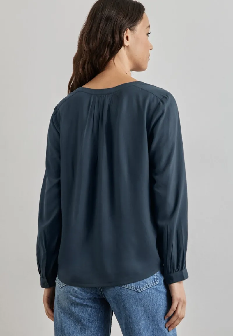 Street One Blusen*Tunika in Unifarbe cool vintage green