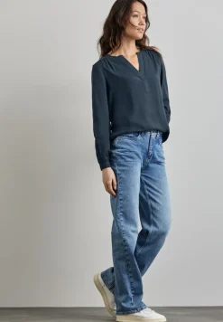 Street One Blusen*Tunika in Unifarbe cool vintage green