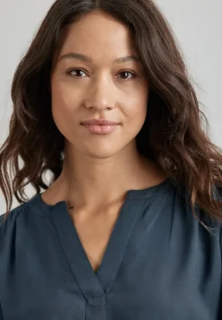 Street One Blusen*Tunika in Unifarbe cool vintage green