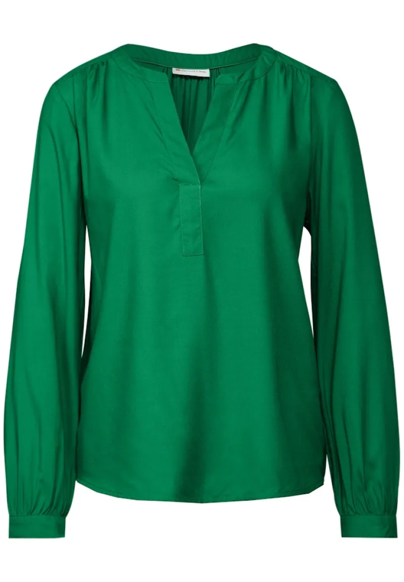 Street One Blusen*Tunika in Unifarbe vibrant green