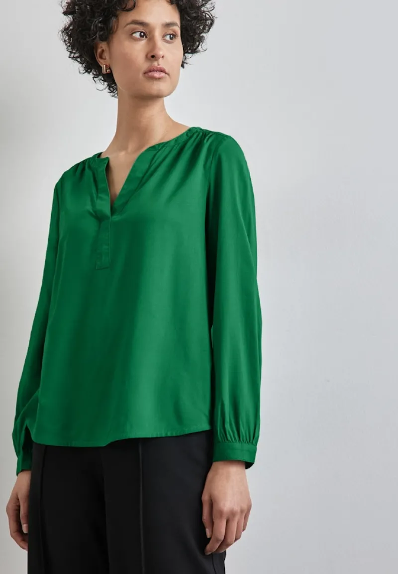 Street One Blusen*Tunika in Unifarbe vibrant green