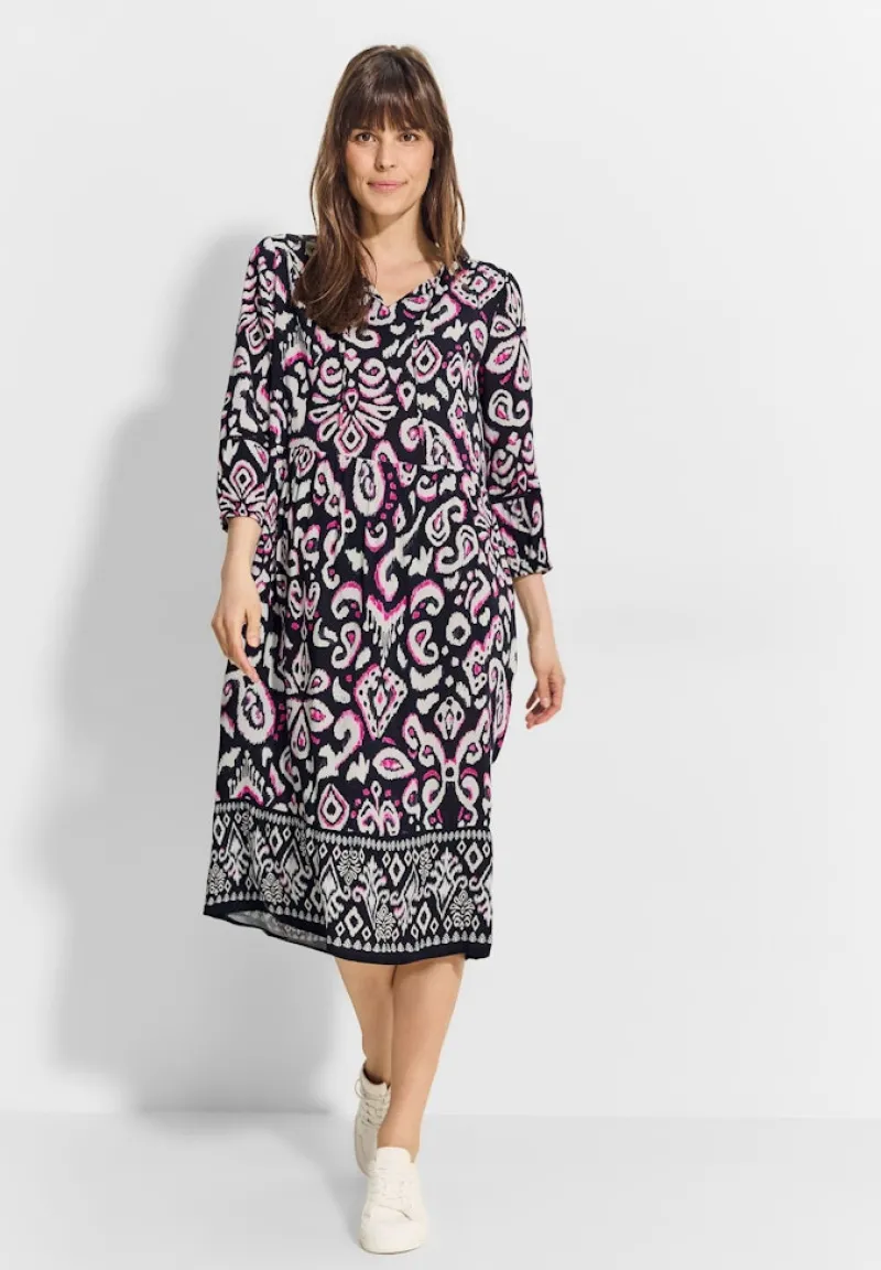 Cecil Kleider*Tunika Kleid mit Print Black