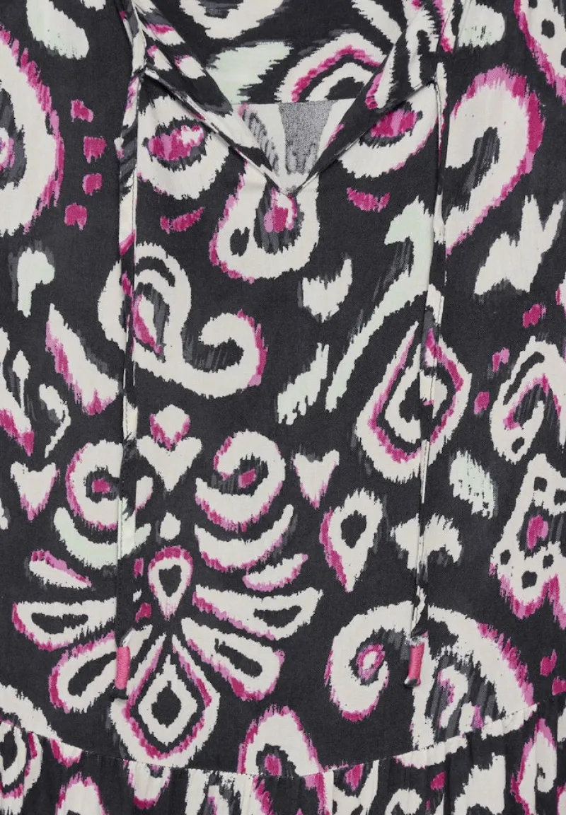 Cecil Kleider*Tunika Kleid mit Print Black