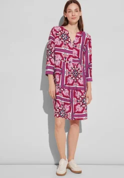 Street One Kleider*Tunika Kleid mit Print magnolia pink
