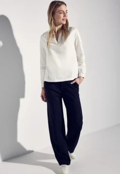 Street One Blusen*Tunika mit Stickdetail off white