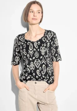 Cecil Shirts*Tunika T-Shirt Black