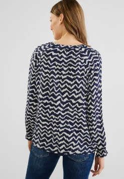 Street One Blusen*Tunikabluse mit Print deep blue
