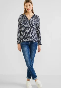 Street One Blusen*Tunikabluse mit Print deep blue