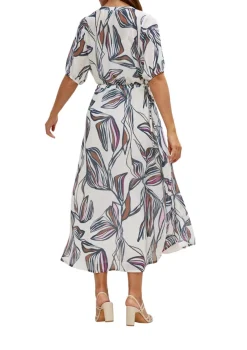 Comma Kleider*Tunikakleid mit Alloverprint Beige