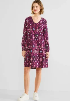 Street One Kleider*Tunikakleid mit Print tamed berry