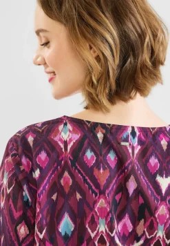 Street One Kleider*Tunikakleid mit Print tamed berry