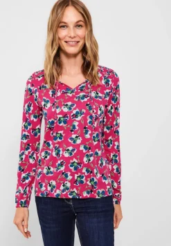 Cecil Shirts*Tunikashirt mit Blumenmuster fresh pink
