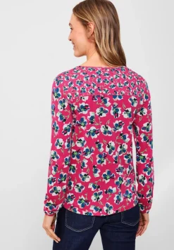 Cecil Shirts*Tunikashirt mit Blumenmuster fresh pink