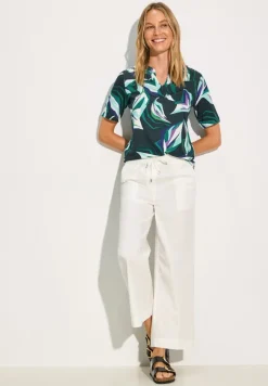 Cecil Shirts*Tunika-Shirt mit Print fir green