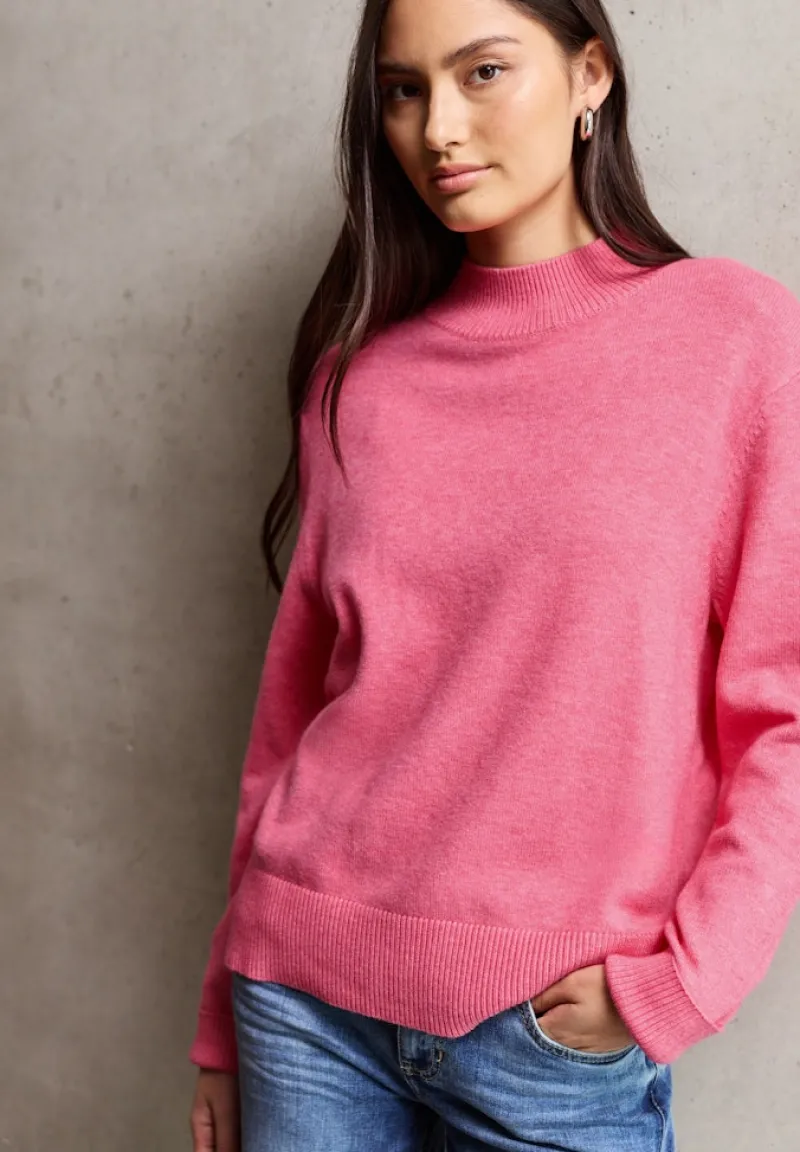 STREET ONE STUDIO Pullover & Sweatshirts*Turtleneck Pullover candy pink mel.