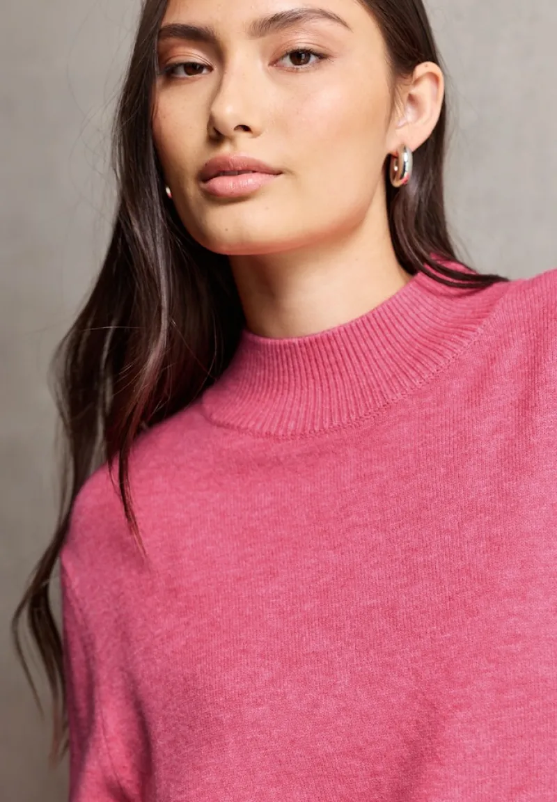 STREET ONE STUDIO Pullover & Sweatshirts*Turtleneck Pullover candy pink mel.