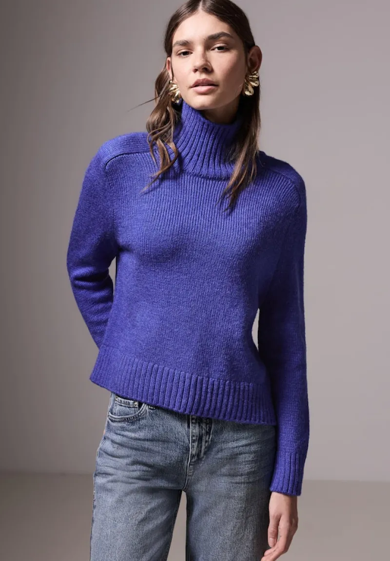 STREET ONE STUDIO Pullover & Sweatshirts*Turtleneck Pullover force blue mel.