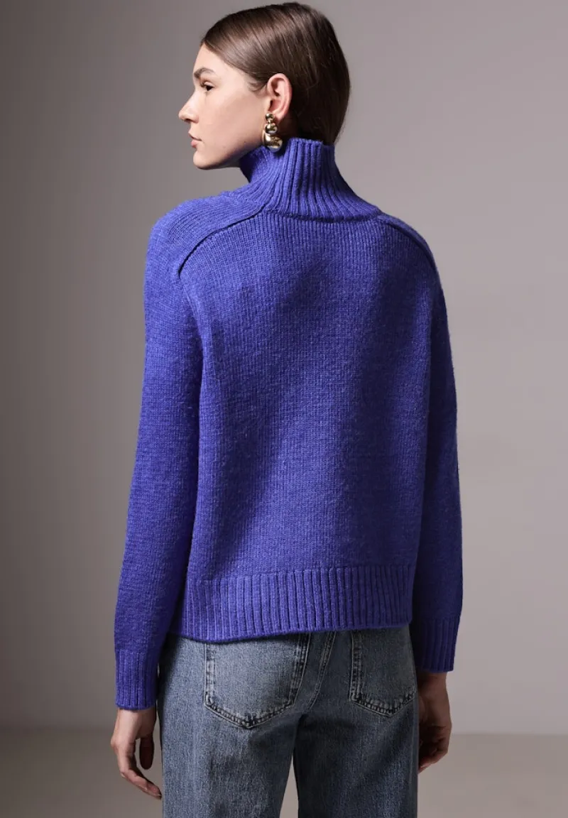 STREET ONE STUDIO Pullover & Sweatshirts*Turtleneck Pullover force blue mel.