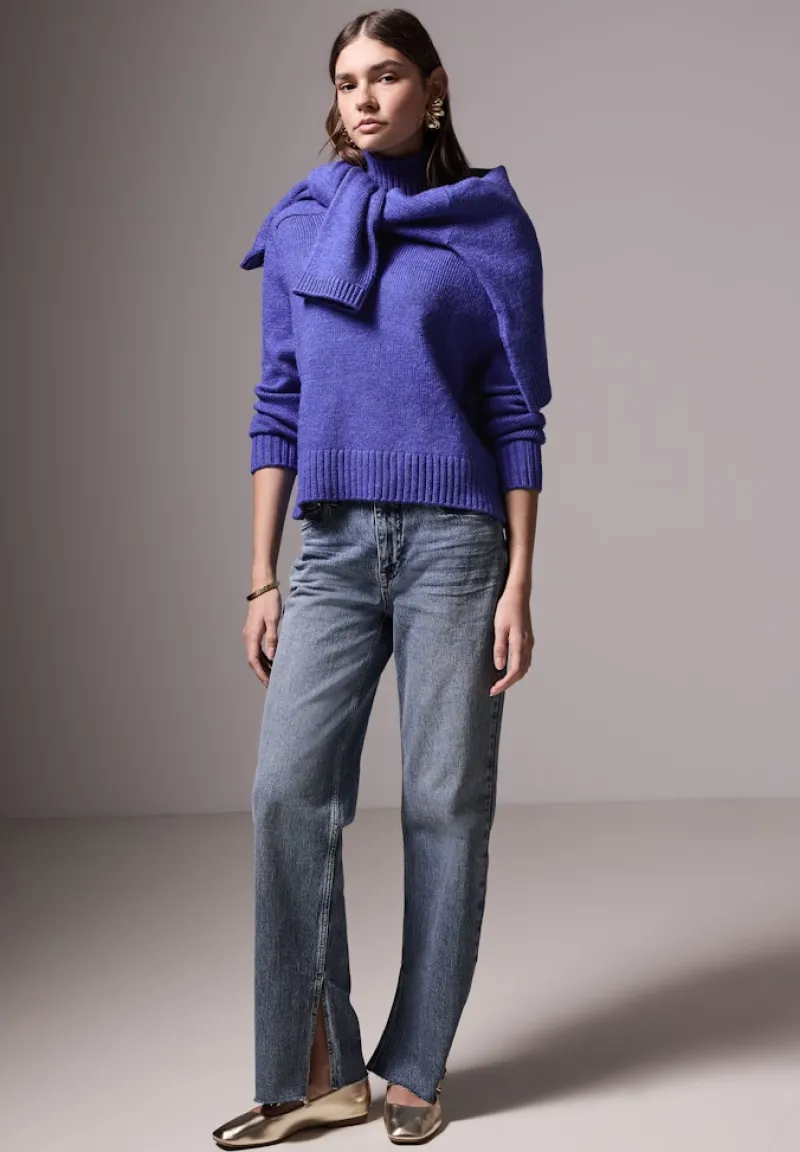 STREET ONE STUDIO Pullover & Sweatshirts*Turtleneck Pullover force blue mel.