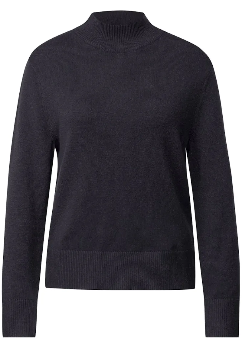 STREET ONE STUDIO Pullover & Sweatshirts*Turtleneck Pullover ink blue night