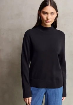 STREET ONE STUDIO Pullover & Sweatshirts*Turtleneck Pullover ink blue night