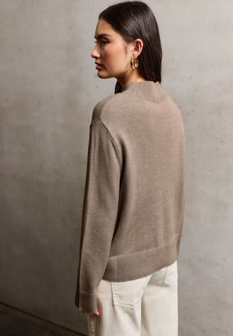 STREET ONE STUDIO Pullover & Sweatshirts*Turtleneck Pullover sandstone beige mel.