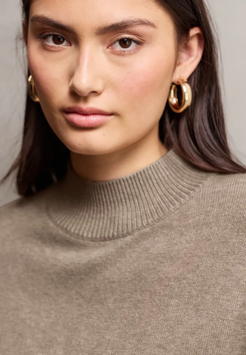 STREET ONE STUDIO Pullover & Sweatshirts*Turtleneck Pullover sandstone beige mel.