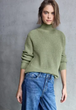 STREET ONE STUDIO Pullover & Sweatshirts*Turtleneck Pullover slate green